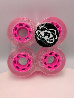 Atom Wheels Poison Pink Roller Skate Wheels 4 Pack New Sealed 62mm